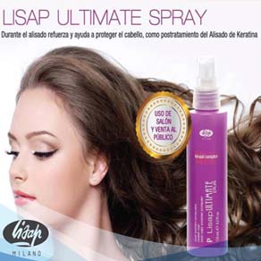 Ultimate Plus Spray Hidratante Revitalizante. Reestructura el cabello protegiéndolo del calor. 